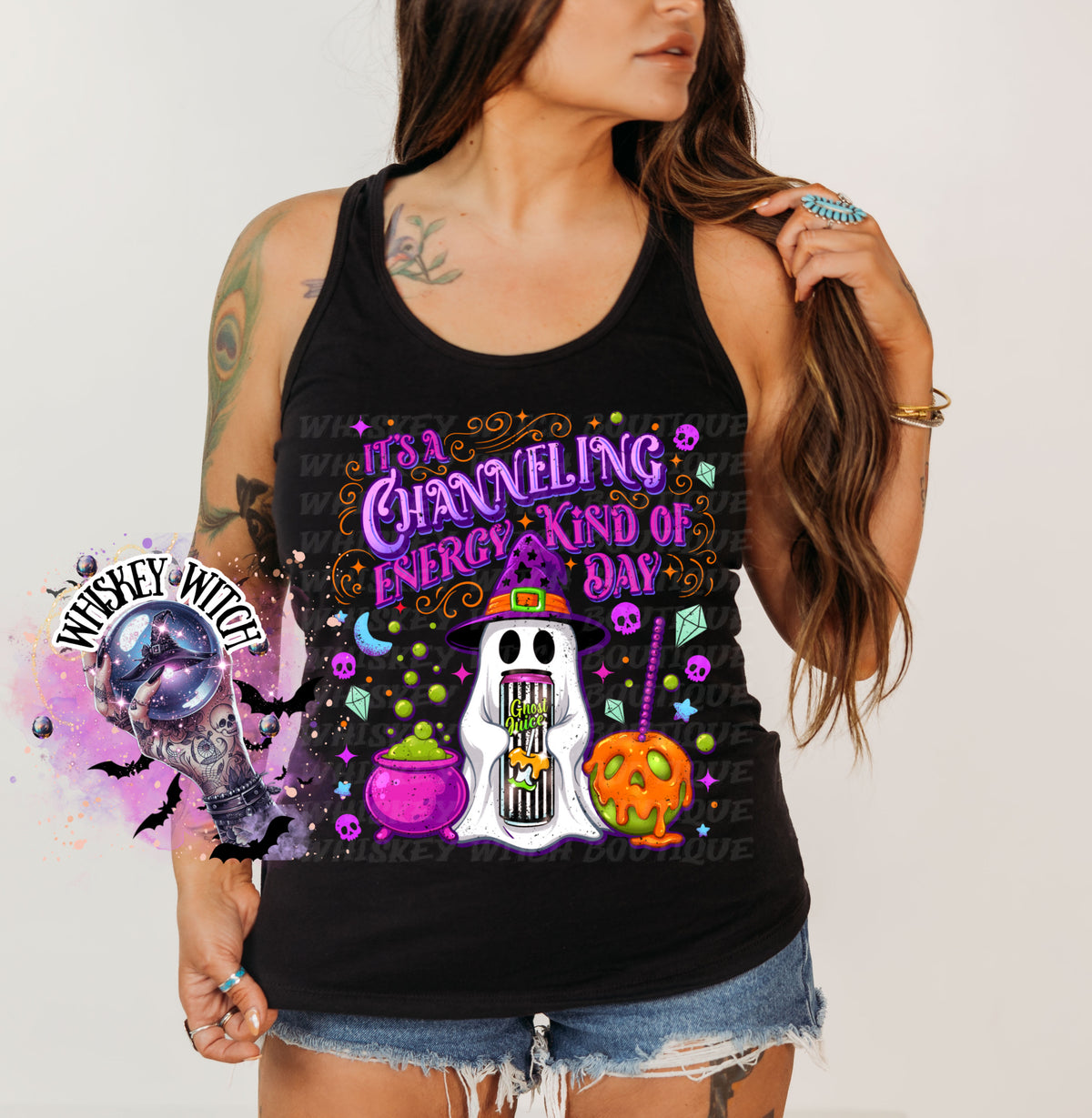 Cute Halloween Spooky Ghost Channeling Energy