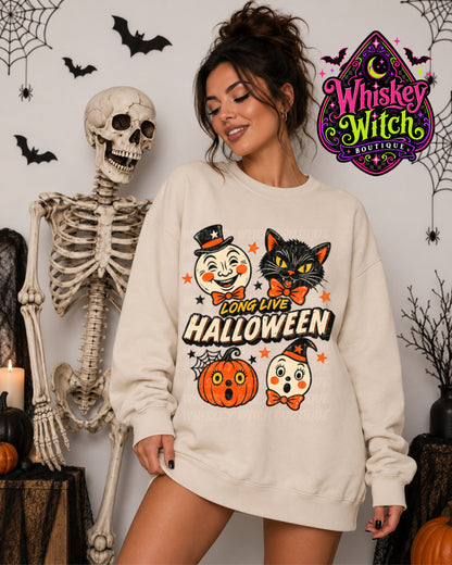Retro Halloween Shirt & Sweatshirt – Long Live Halloween Vintage Spooky Graphic Tee