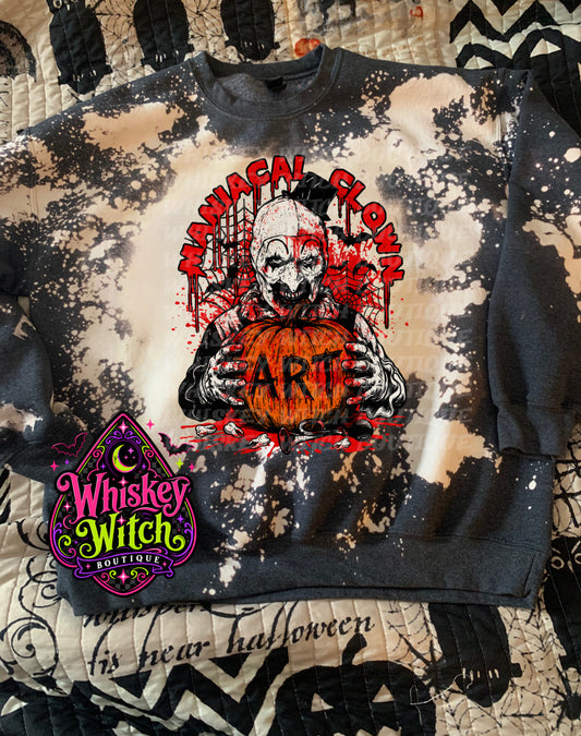 Maniacal Clown Horror Shirt – Tee or Sweatshirt