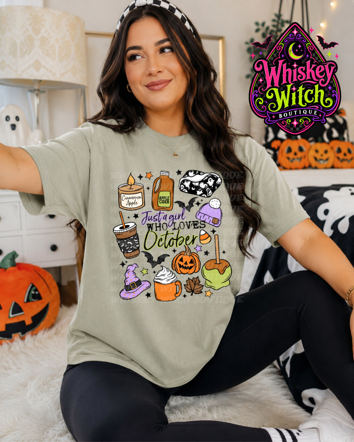 Just a Girl Who Loves October T-Shirt: Cozy Fall Vibes