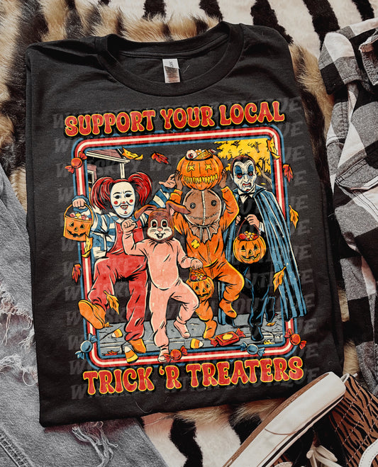 Retro Halloween Trick or Treaters T shirt