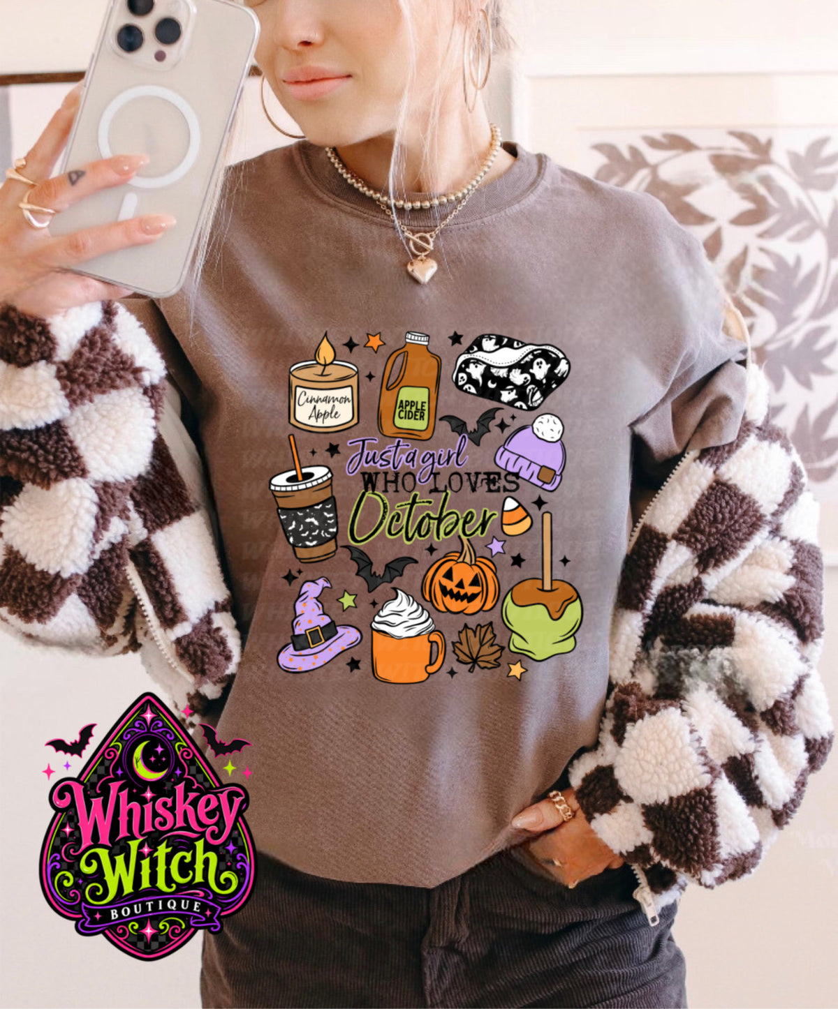 Just a Girl Who Loves October T-Shirt: Cozy Fall Vibes