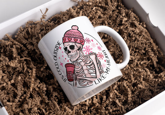 Cold Like My Heart Coffee Mug / coffee cup/ unique gift / funny coworker gift / gift for her / best friend / funny gift/ funny mug coffee