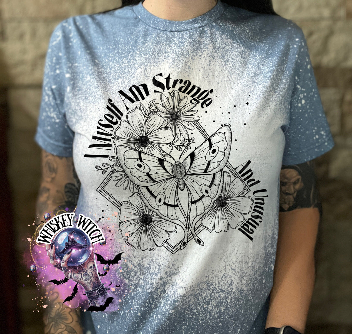 Bleached shirt Strange witchy shirt | sassy | unisex | bleached | vintage | retro | distressed | custom | funny | gift best seller | gift
