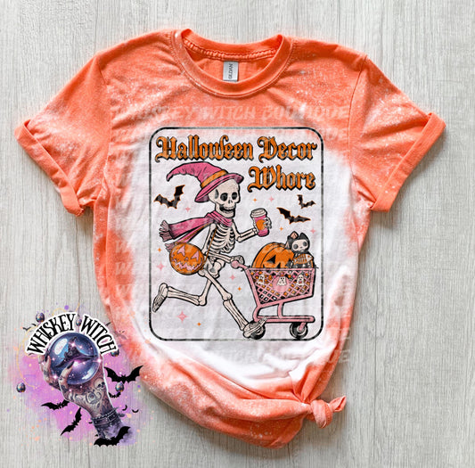 Halloween Decor Wh0re | vintage | retro | bleached | custom | funny shirt | Halloween | gift | snarky | goth | custom | mom | fall deco