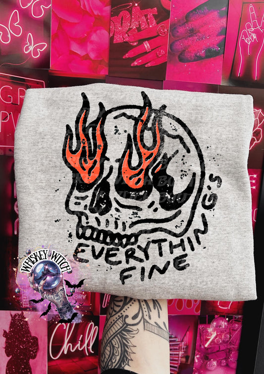 Everything’s Fine Mental Health Awareness Sweater | unisex | trendy | trending | handmade | gift idea | women’s clothing | sweatshirt