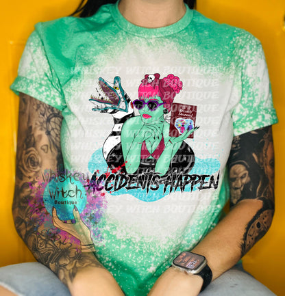 Bleached shirt Accident | vintage | retro | distressed | custom | funny | Halloween | gift