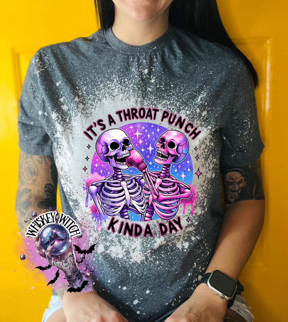Bleached Shirt It’s a Throat Punch Kinda Day | funny T shirt | gift | tshirt | unique gift | gift for her | snarky | sarcastic | soft tee