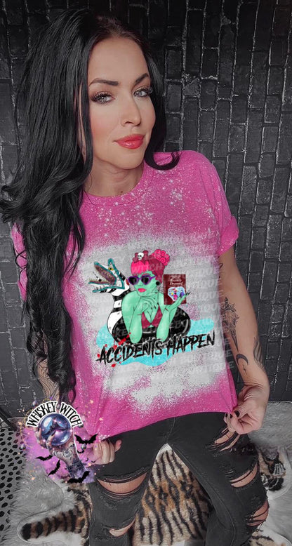 Bleached shirt Accident | vintage | retro | distressed | custom | funny | Halloween | gift
