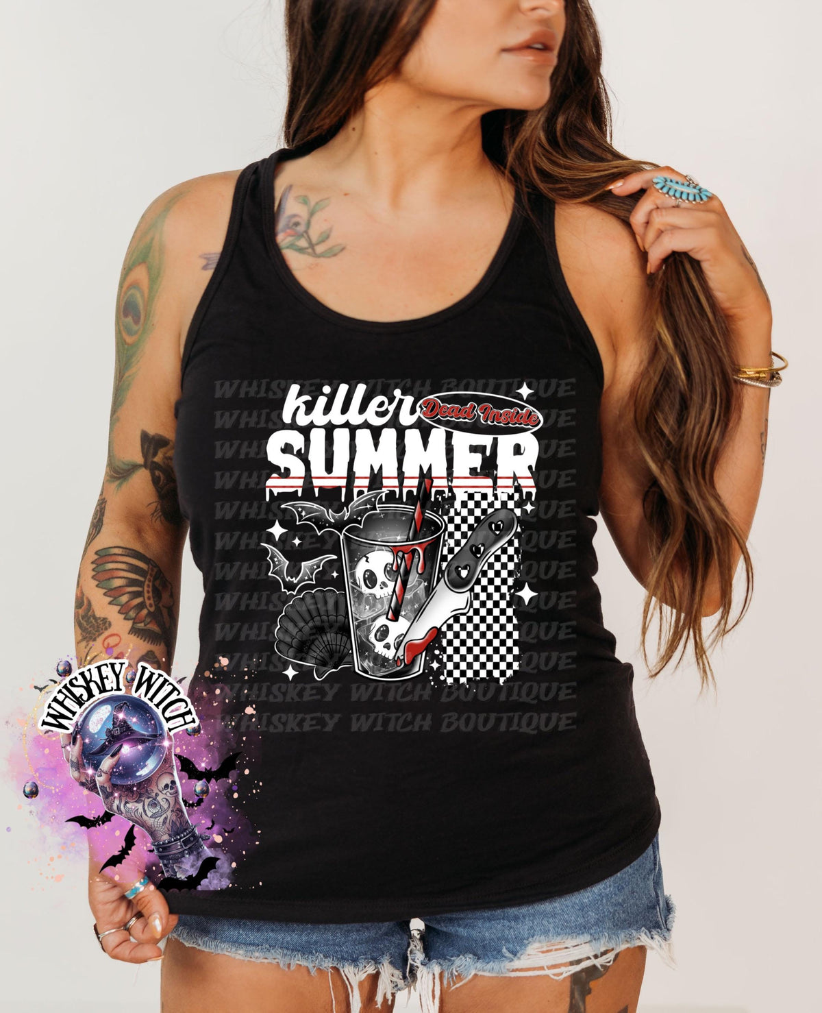 Killer Summer Vibes
Spooky All Summer
Dead Inside, But Cute
Summerween Tank
For the Spooky Girls