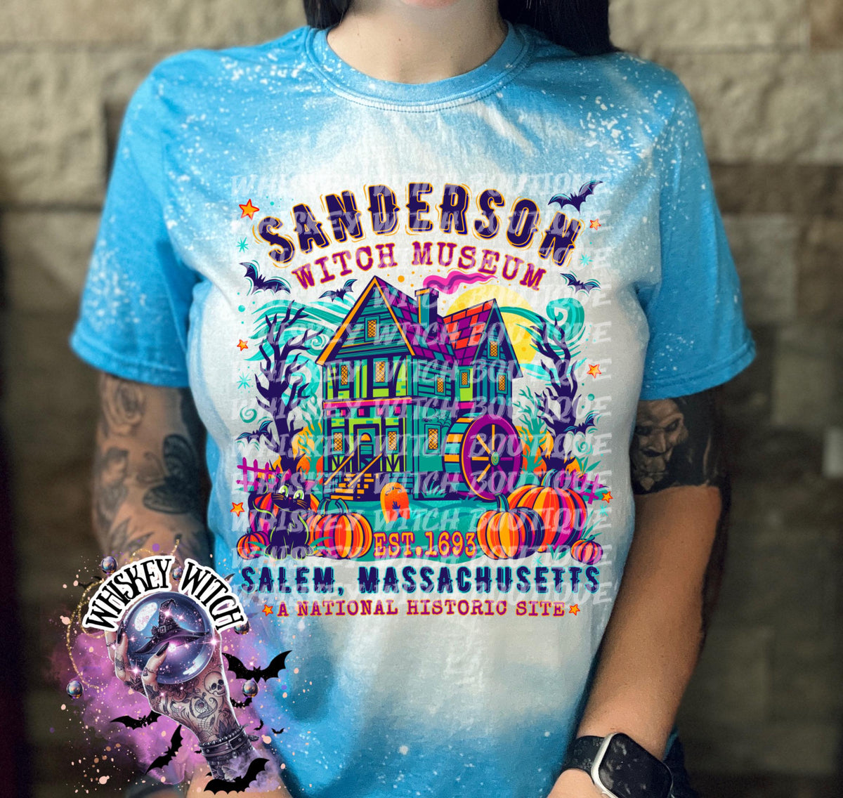 Bleached Spooky Museum T-Shirt: Funny Halloween Tee, Sarcastic Soft Shirt