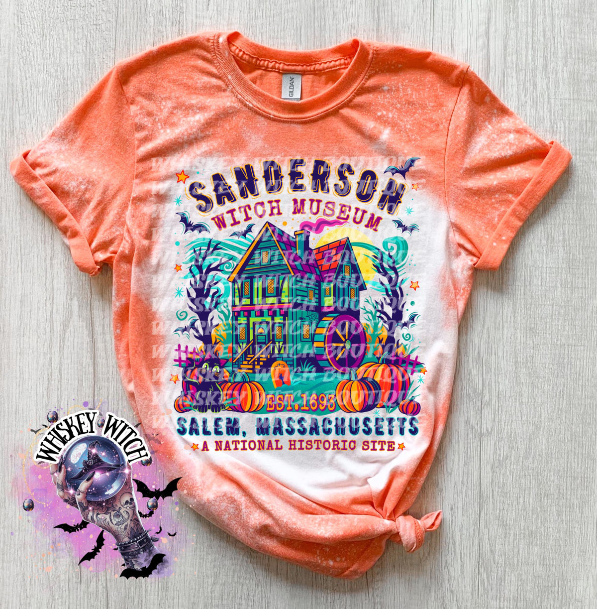 Bleached Spooky Museum T-Shirt: Funny Halloween Tee, Sarcastic Soft Shirt