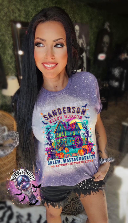 Bleached Spooky Museum T-Shirt: Funny Halloween Tee, Sarcastic Soft Shirt