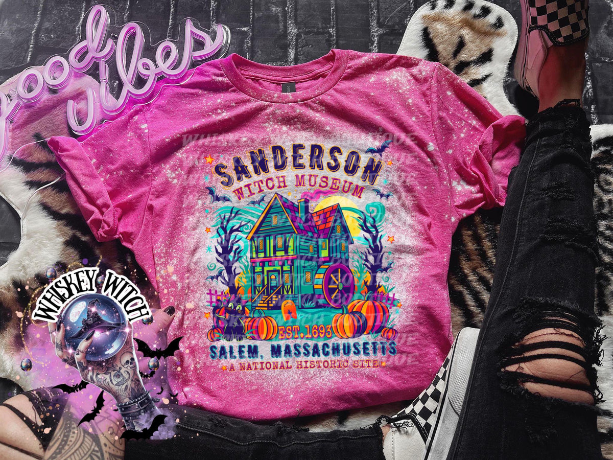 Bleached Spooky Museum T-Shirt: Funny Halloween Tee, Sarcastic Soft Shirt