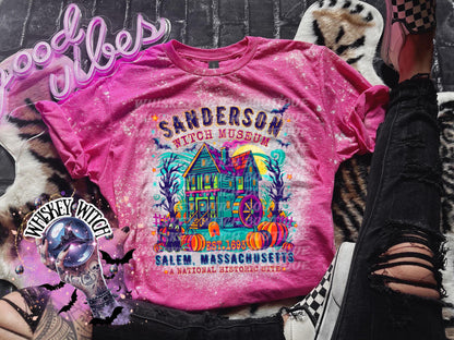 Bleached Spooky Museum T-Shirt: Funny Halloween Tee, Sarcastic Soft Shirt