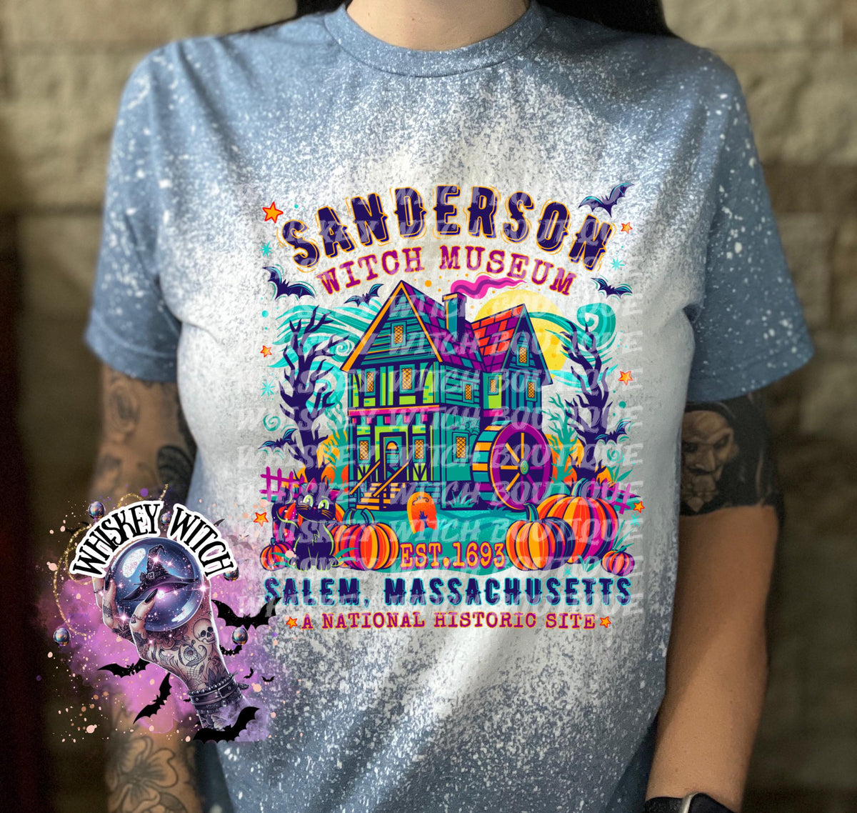 Bleached Spooky Museum T-Shirt: Funny Halloween Tee, Sarcastic Soft Shirt