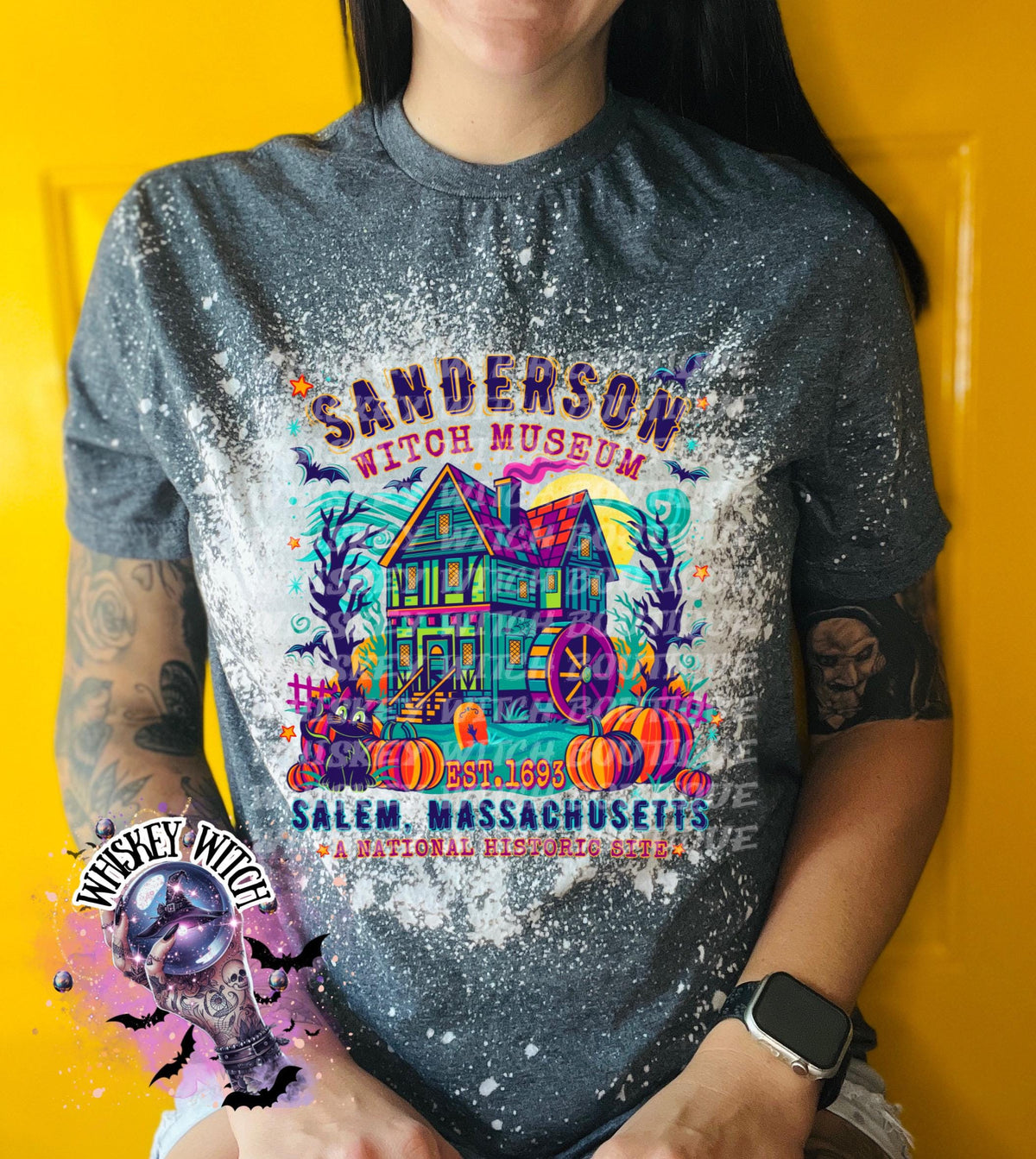 Bleached Spooky Museum T-Shirt: Funny Halloween Tee, Sarcastic Soft Shirt