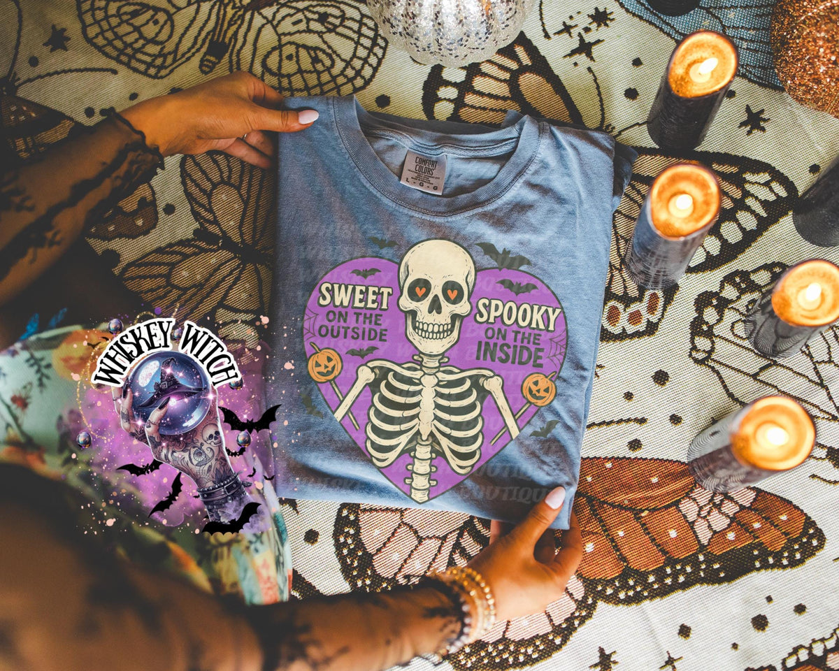 Creepy Skeleton | cute shirt | comfort colors | Halloween shirt | witchy | soft shirt | T shirt | retro | vintage | tee | retro | Skellie