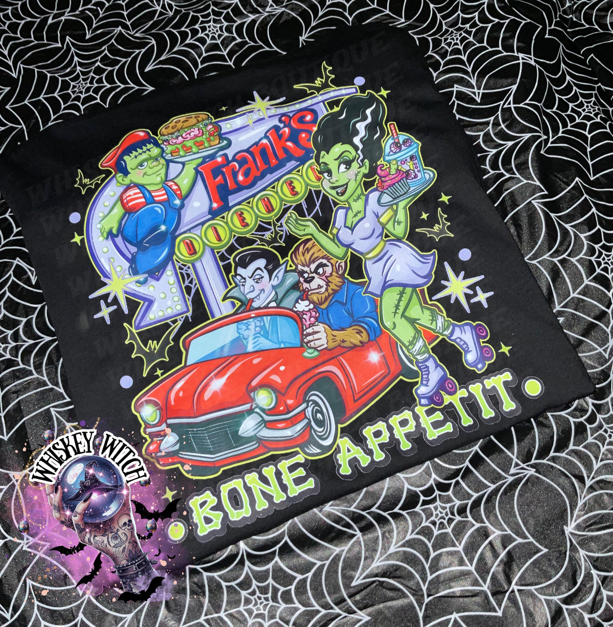 Spooky Diner T Shirt | vintage | retro | custom | funny shirt | Halloween | gift | goth | custom | trending | trendy | soft tee
