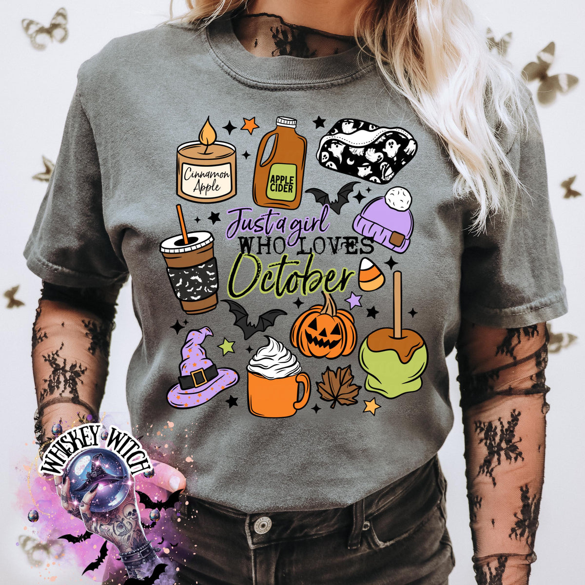 Just a Girl Who Loves October T-Shirt: Cozy Fall Vibes