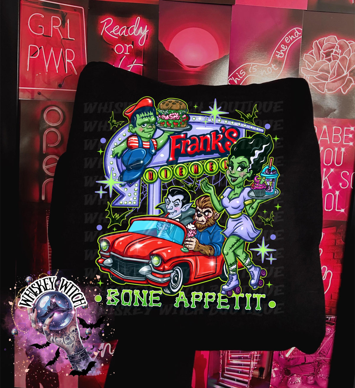 Spooky Diner T Shirt | vintage | retro | custom | funny shirt | Halloween | gift | goth | custom | trending | trendy | soft tee