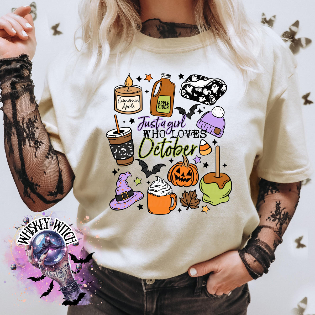 Just a Girl Who Loves October T-Shirt: Cozy Fall Vibes