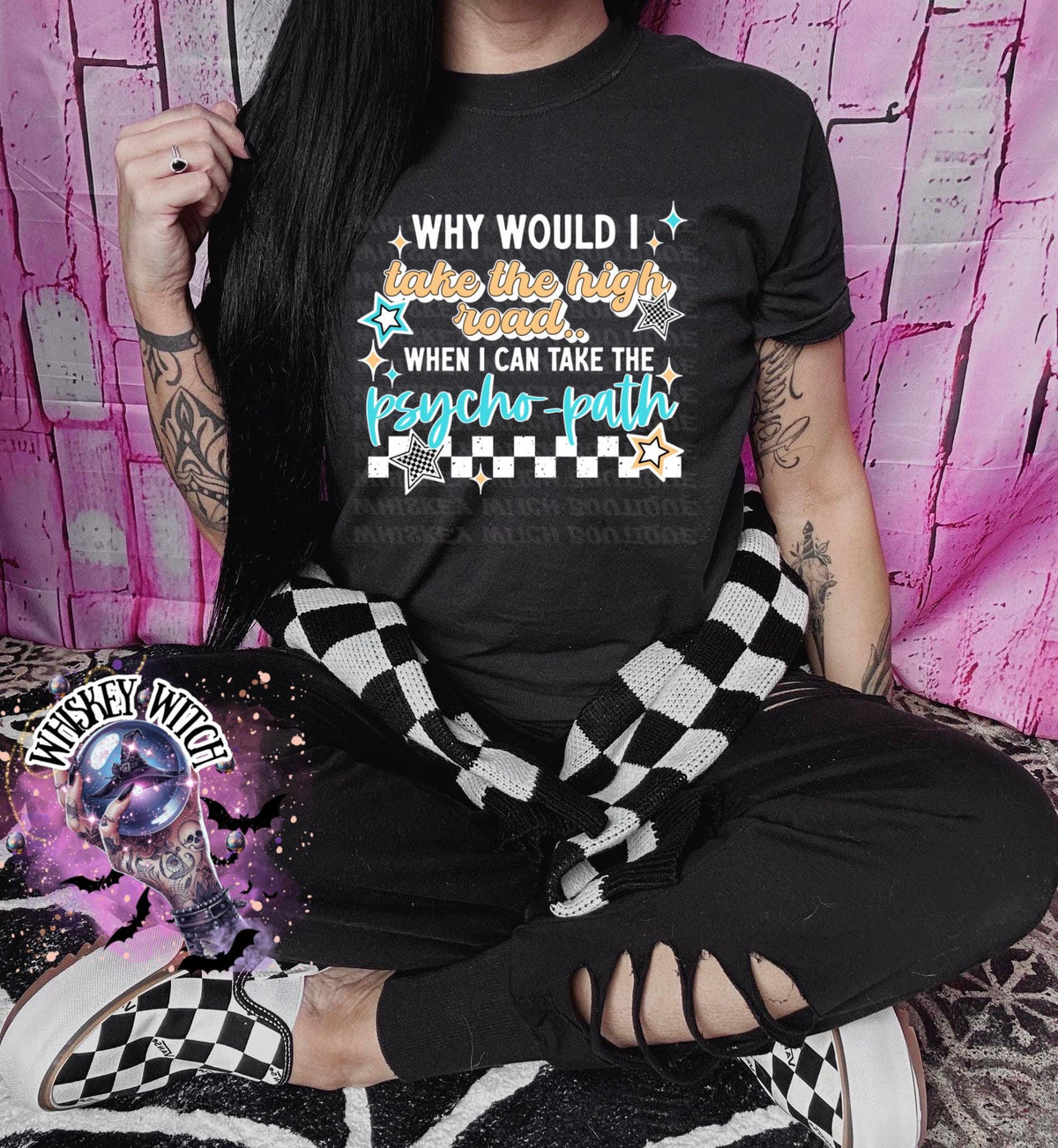 psycho - path | funny shirt | cozy shirt | sarcastic | snarky | gifts for her | unique gift | bleached shirt | retro | vintage
