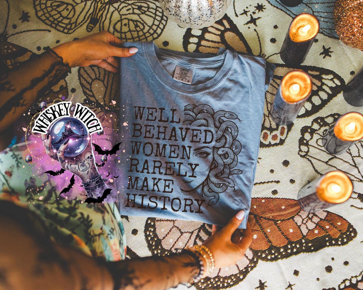 Medusa Graphic Tee, Witchy Feminist Shirt, Gothic Quote, Comfort Colors
