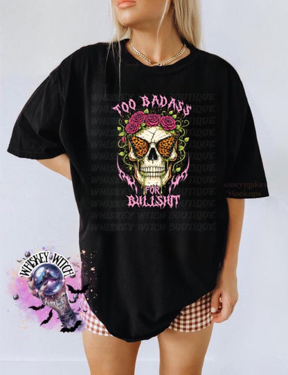 Gothic Skull Graphic Tee | Witchy Butterfly, Roses, Alt Fashion