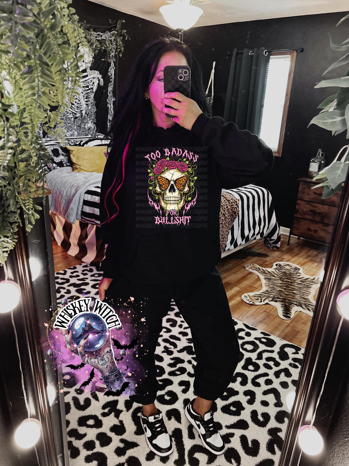 Gothic Skull Graphic Tee | Witchy Butterfly, Roses, Alt Fashion