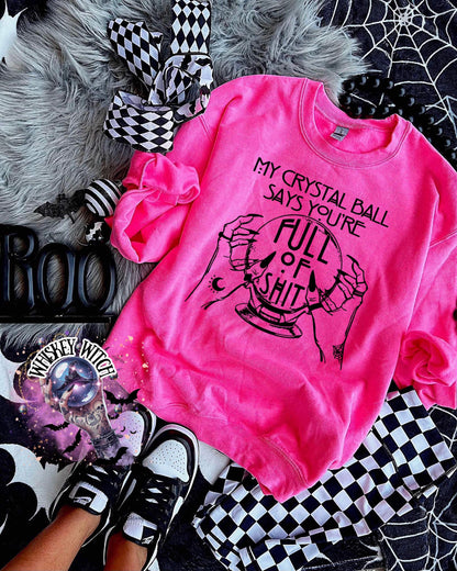 Crystal Ball Witch T-Shirt – Funny Sarcastic Graphic Tee