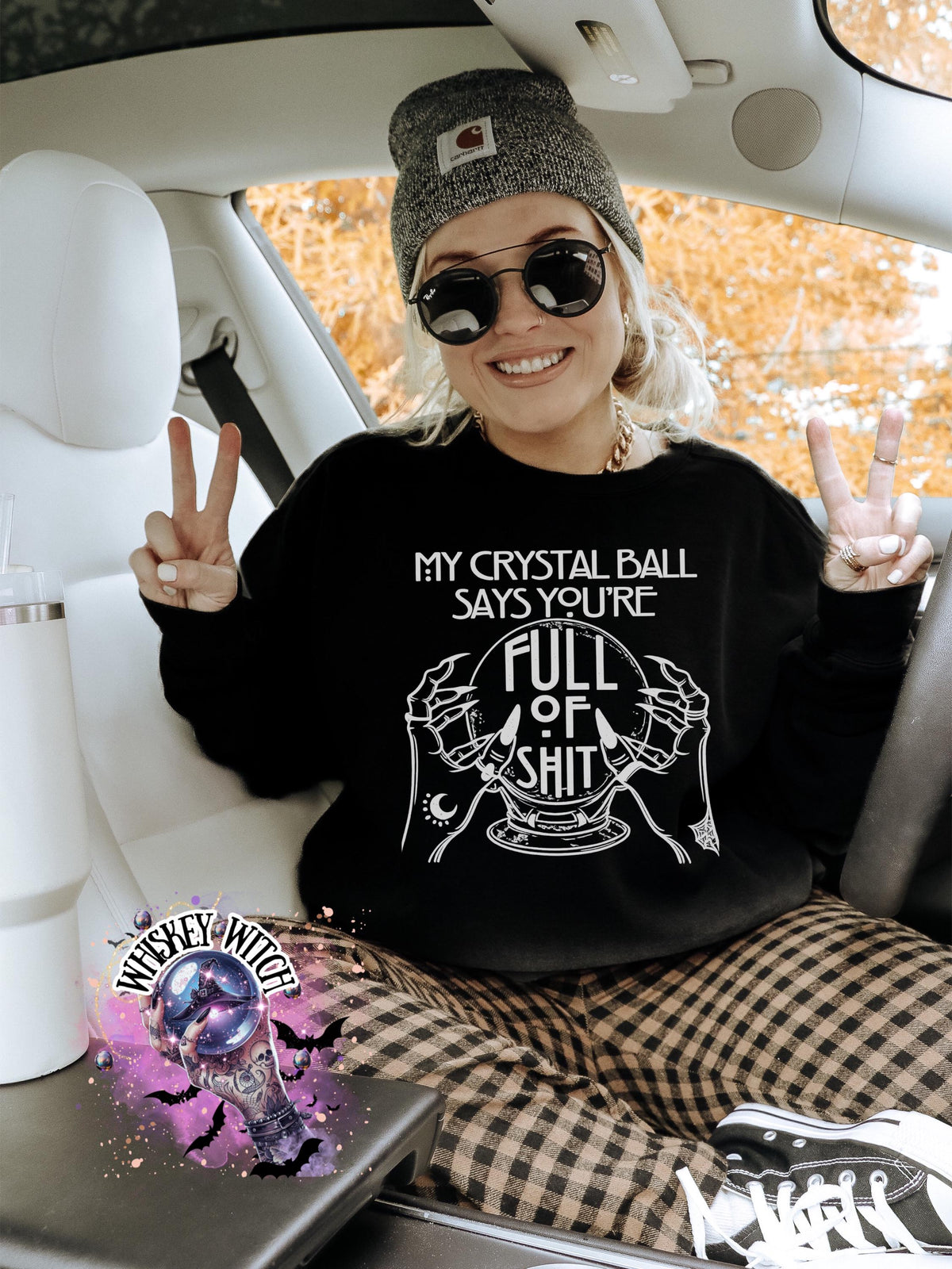 Crystal Ball Witch T-Shirt – Funny Sarcastic Graphic Tee