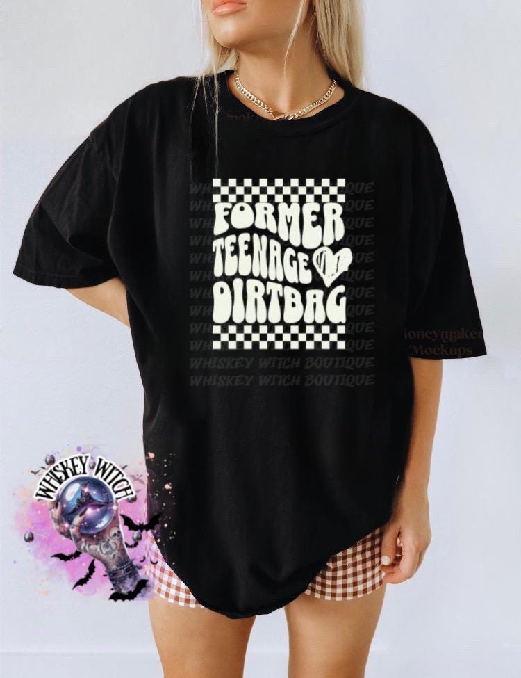 Former Teenage Dirtbag Graphic Tee, Y2K Emo Sweatshirt