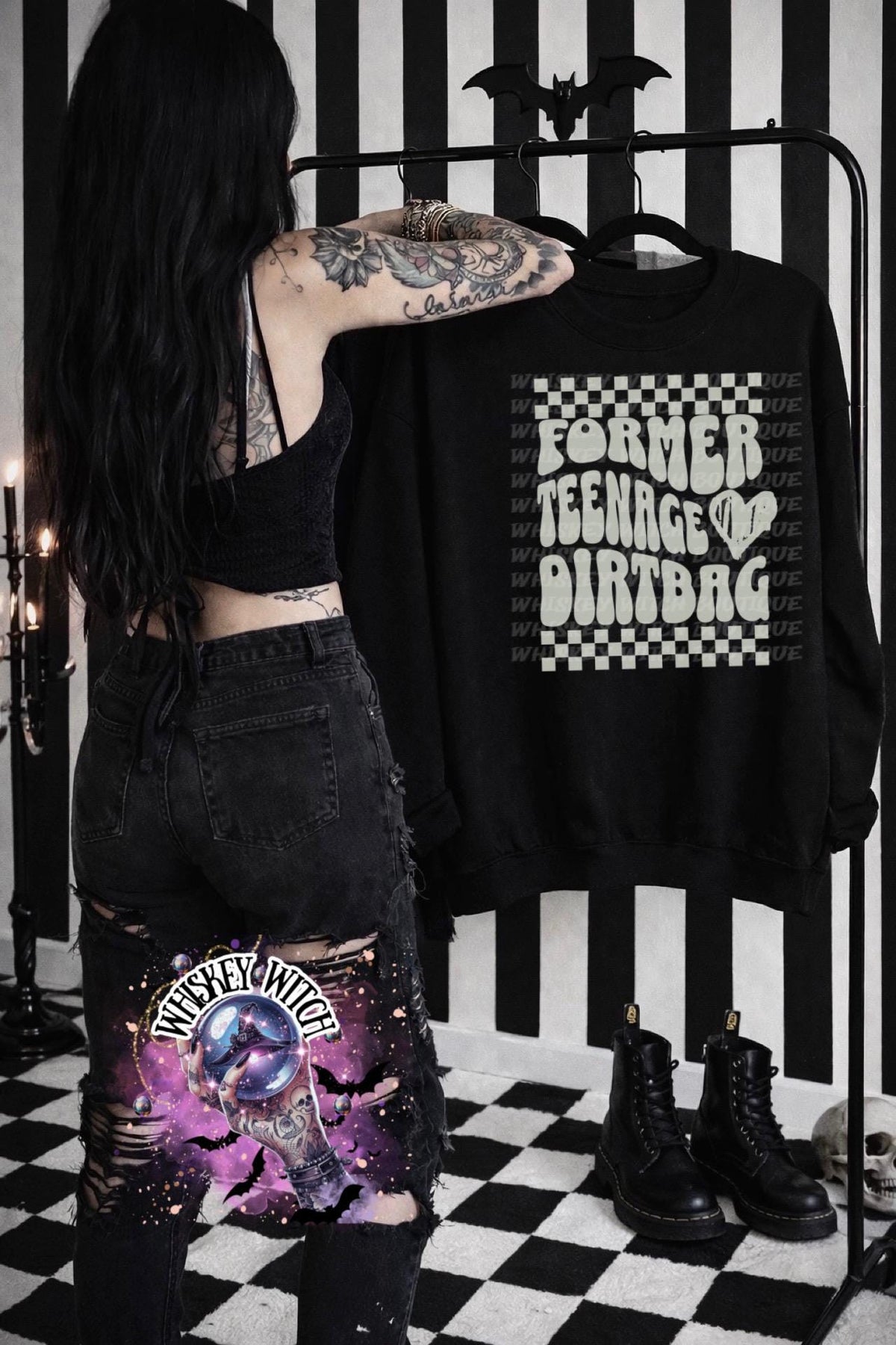 Former Teenage Dirtbag Graphic Tee, Y2K Emo Sweatshirt