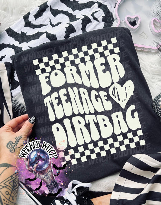Former Teenage Dirtbag Graphic Tee, Y2K Emo Sweatshirt