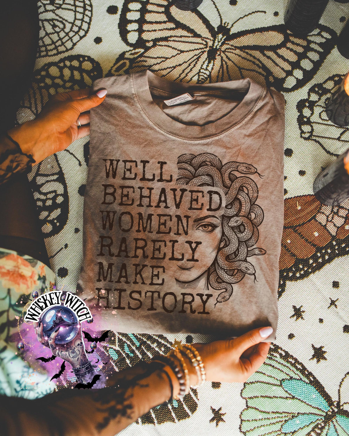 Medusa Graphic Tee, Witchy Feminist Shirt, Gothic Quote, Comfort Colors