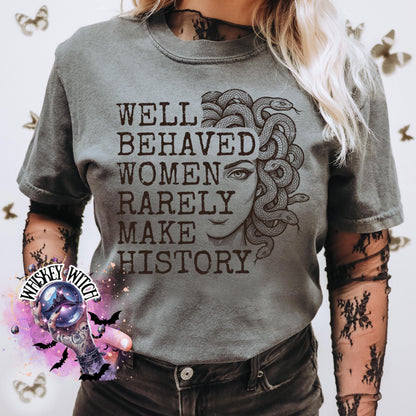 Medusa Graphic Tee, Witchy Feminist Shirt, Gothic Quote, Comfort Colors
