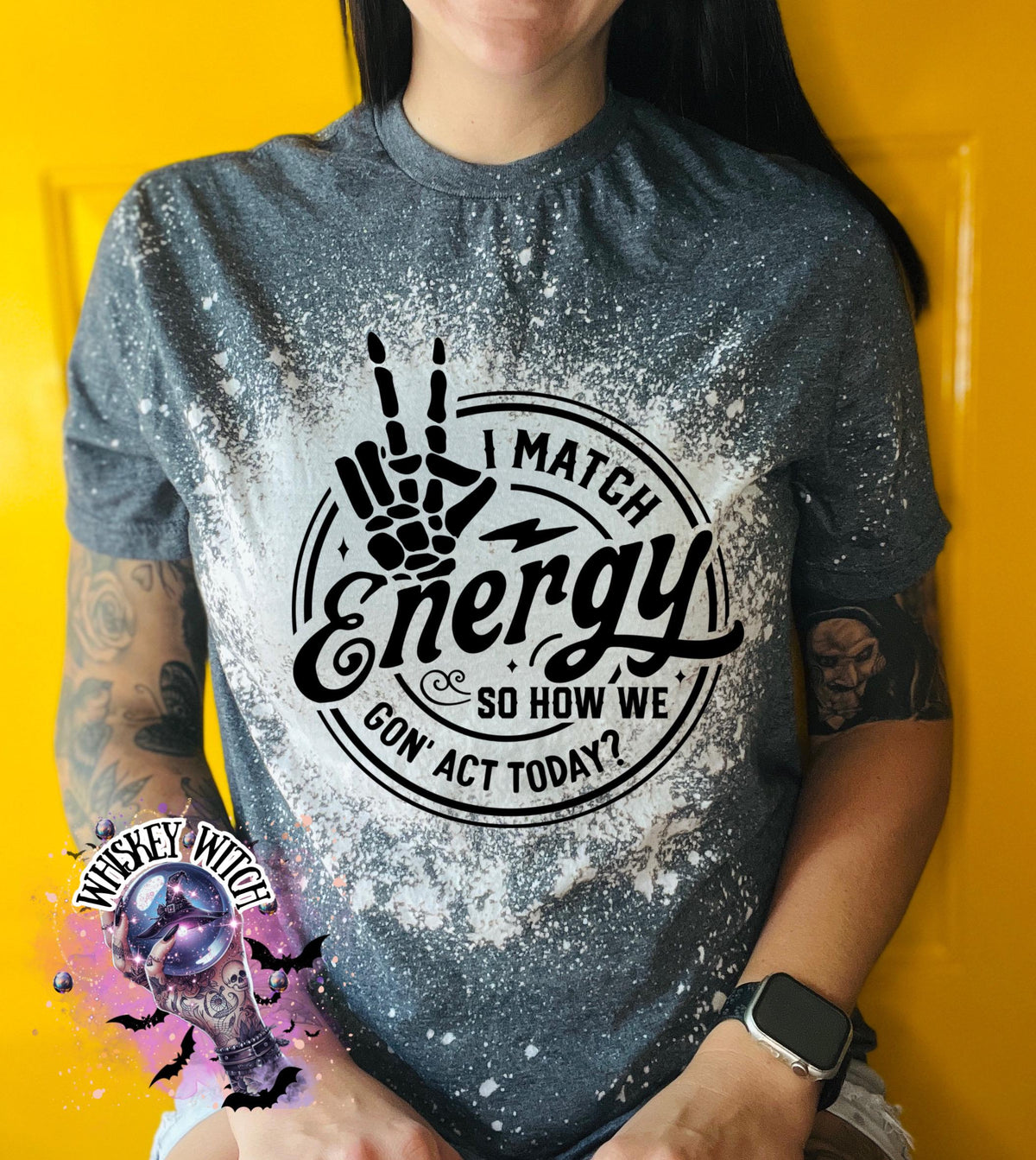 I match energy sarcastic bleached tee | vintage | retro | custom | funny |t shirt | gift | t shirts funny | cool t shirts | soft tee