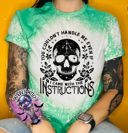 Sarcastic Skull Shirt, Witchy Goth Graphic Tee for Women, Snarky Alternative Statement T-Shirt