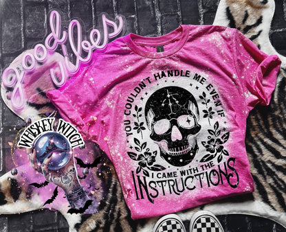 Sarcastic Skull Shirt, Witchy Goth Graphic Tee for Women, Snarky Alternative Statement T-Shirt