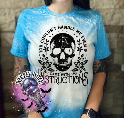 Sarcastic Skull Shirt, Witchy Goth Graphic Tee for Women, Snarky Alternative Statement T-Shirt