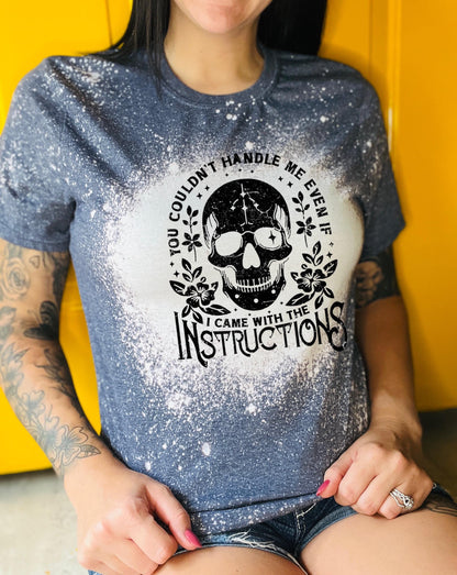 Sarcastic Skull Shirt, Witchy Goth Graphic Tee for Women, Snarky Alternative Statement T-Shirt