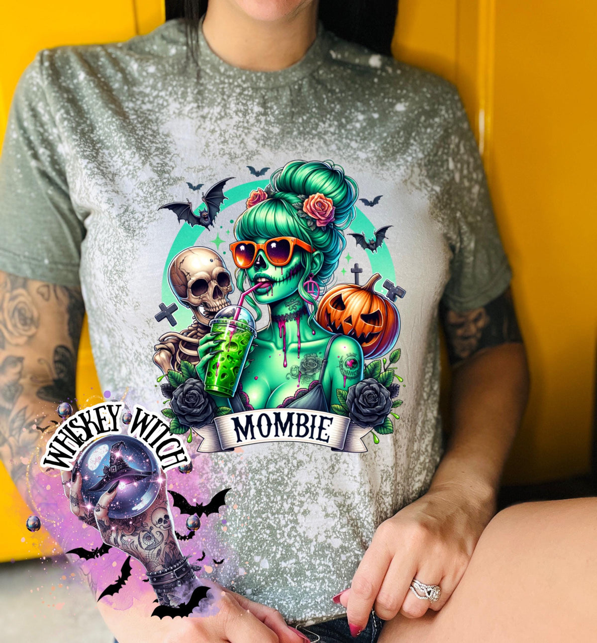 Bleached Shirt Mombie Skeleton | funny T shirt | gift | tshirt | unique gift | gift for her | snarky | sarcastic | skeleton | soft tee