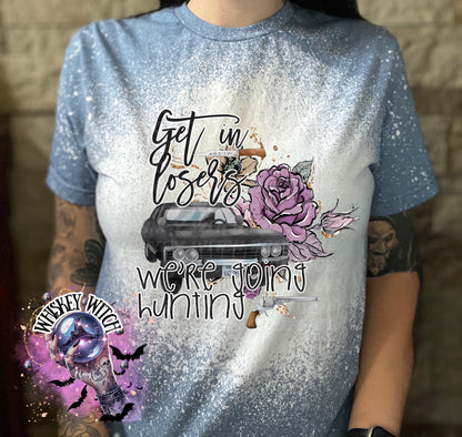 Supernatural Inspired bleached t shirt | vintage | retro | soft tee | custom | funny shirt | spooky | hunting
