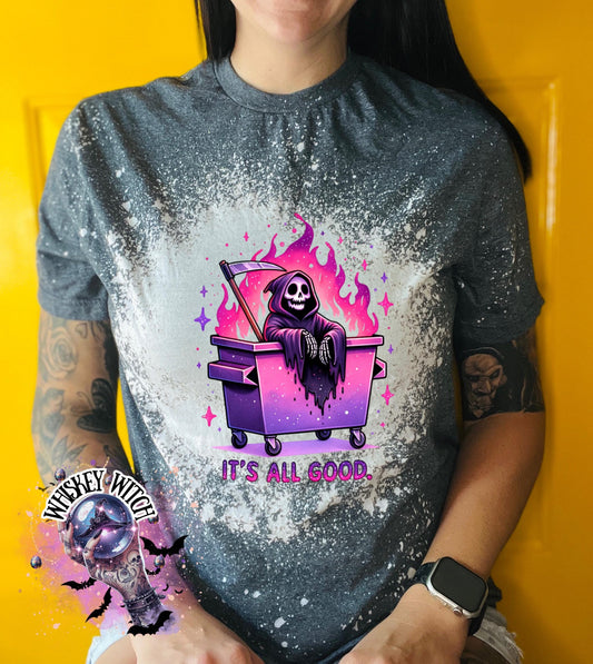 It’s All Good Grim Reaper | vintage | retro | distressed | custom | funny shirt | Halloween | gift | sarcastic | snarky | goth | custom
