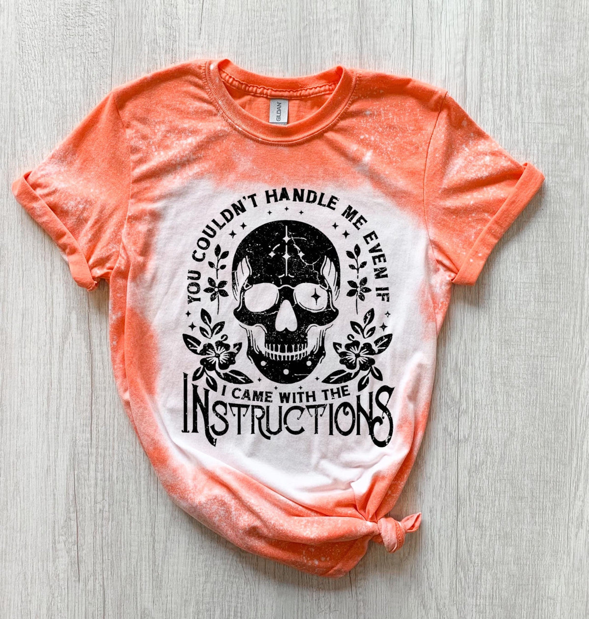 Sarcastic Skull Shirt, Witchy Goth Graphic Tee for Women, Snarky Alternative Statement T-Shirt