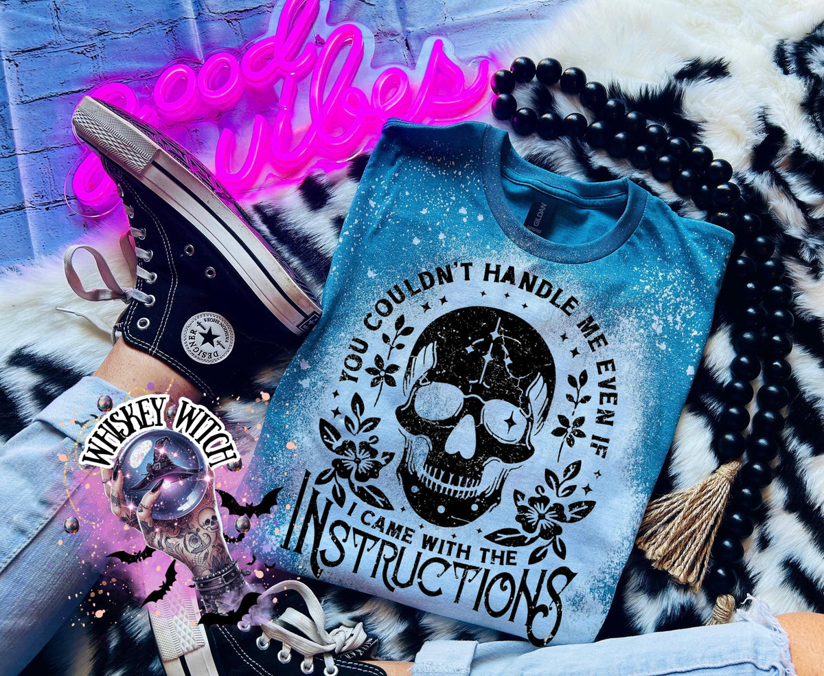 Sarcastic Skull Shirt, Witchy Goth Graphic Tee for Women, Snarky Alternative Statement T-Shirt