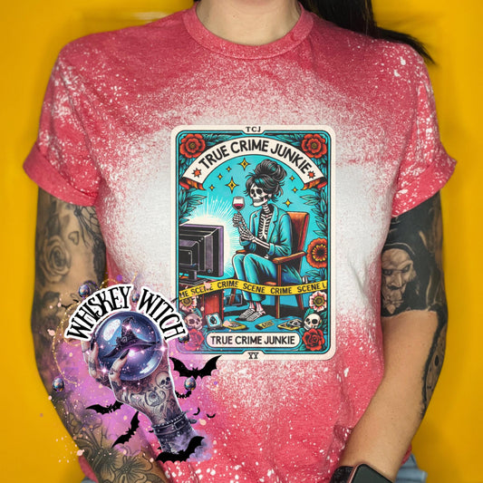 True Crime Junkie funny witchy shirt | sarcastic | trending | unique | vintage | retro | distressed | custom | funny | gift best seller