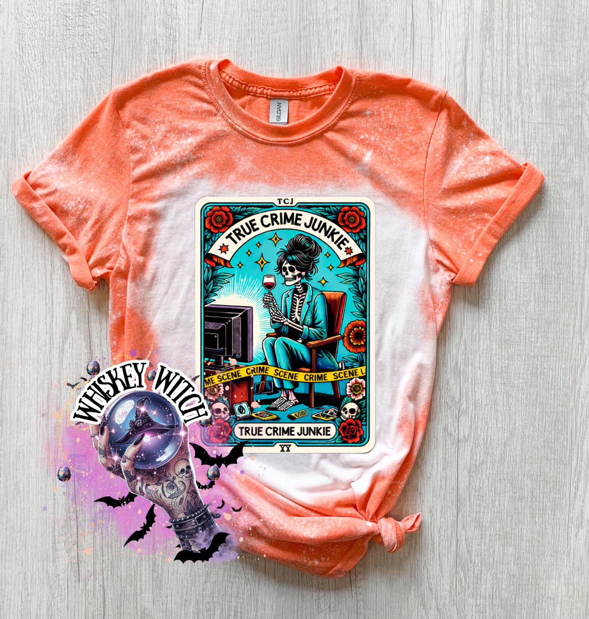 True Crime Junkie funny witchy shirt | sarcastic | trending | unique | vintage | retro | distressed | custom | funny | gift best seller