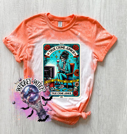 True Crime Junkie funny witchy shirt | sarcastic | trending | unique | vintage | retro | distressed | custom | funny | gift best seller